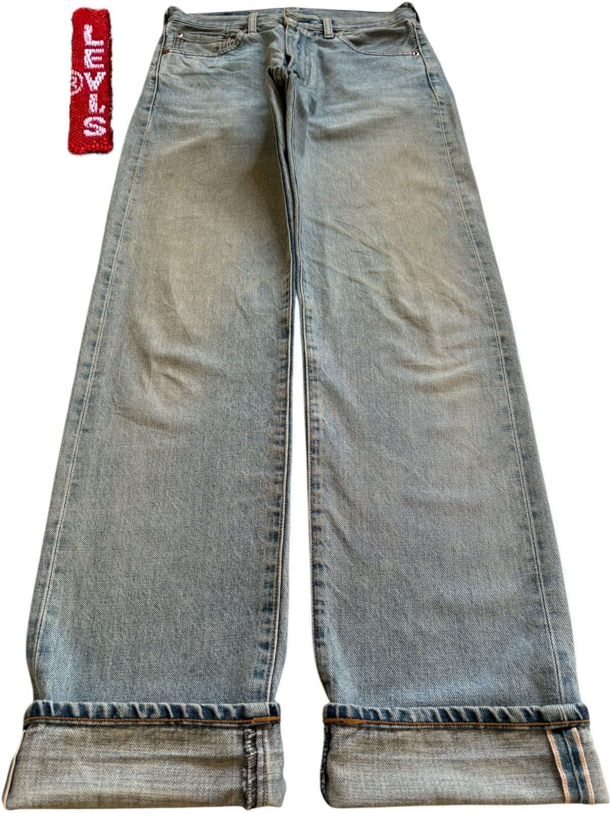 Levi's Vintage 80s Levis 502 Big E Selvedge Rusty Wash Loose Jeans Size US 29 - 1 Thumbnail
