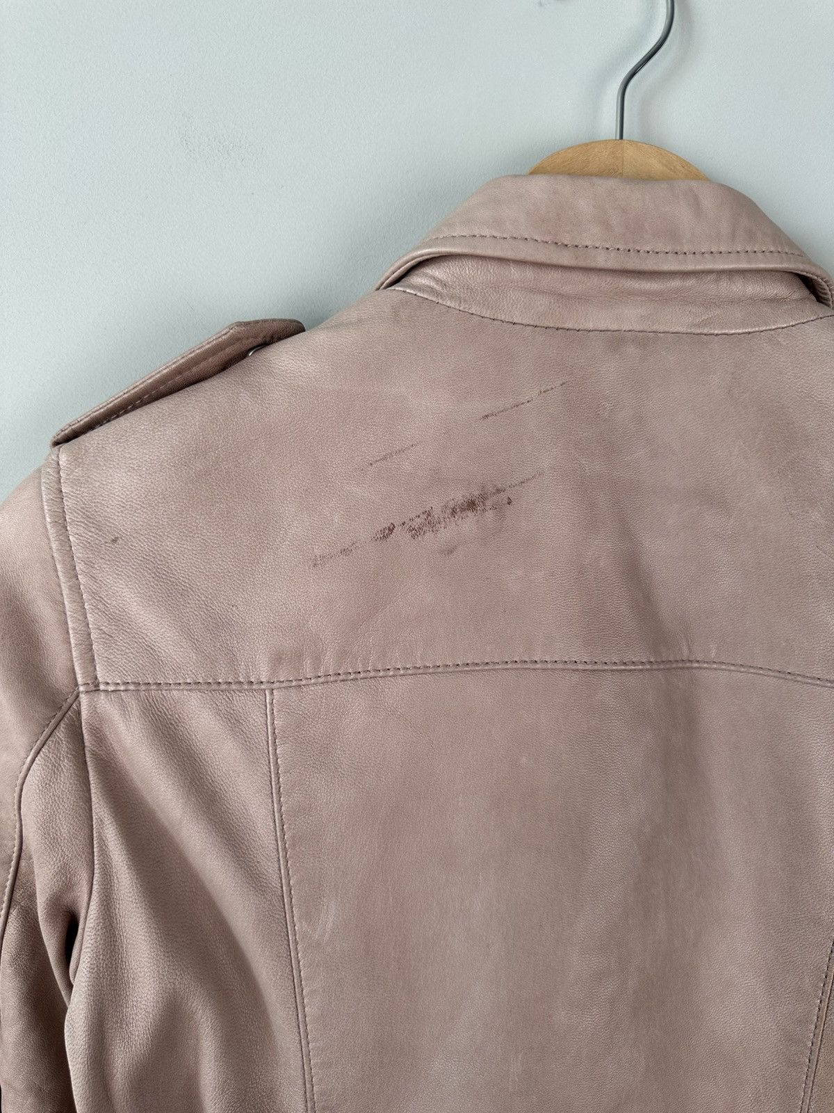 Allsaints AllSaints Wyatt Zip Biker Asymmetrical Leather Jacket Womens Size XS / US 0-2 / IT 36-38 - 13 Thumbnail