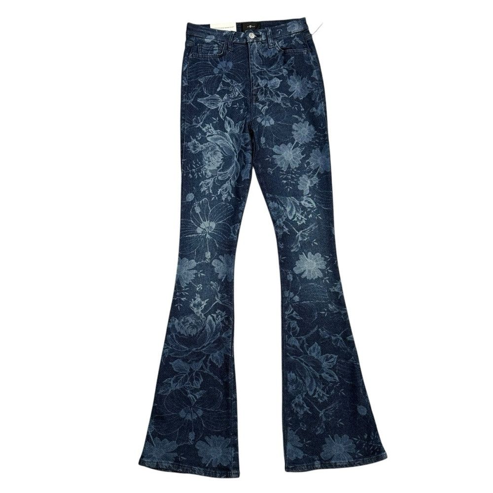 7 For All Mankind NWT New 7 For All Mankind Ultra High Rise Skinny Bootcut Fl Size 25" / US 0 / IT 36 - 2 Thumbnail