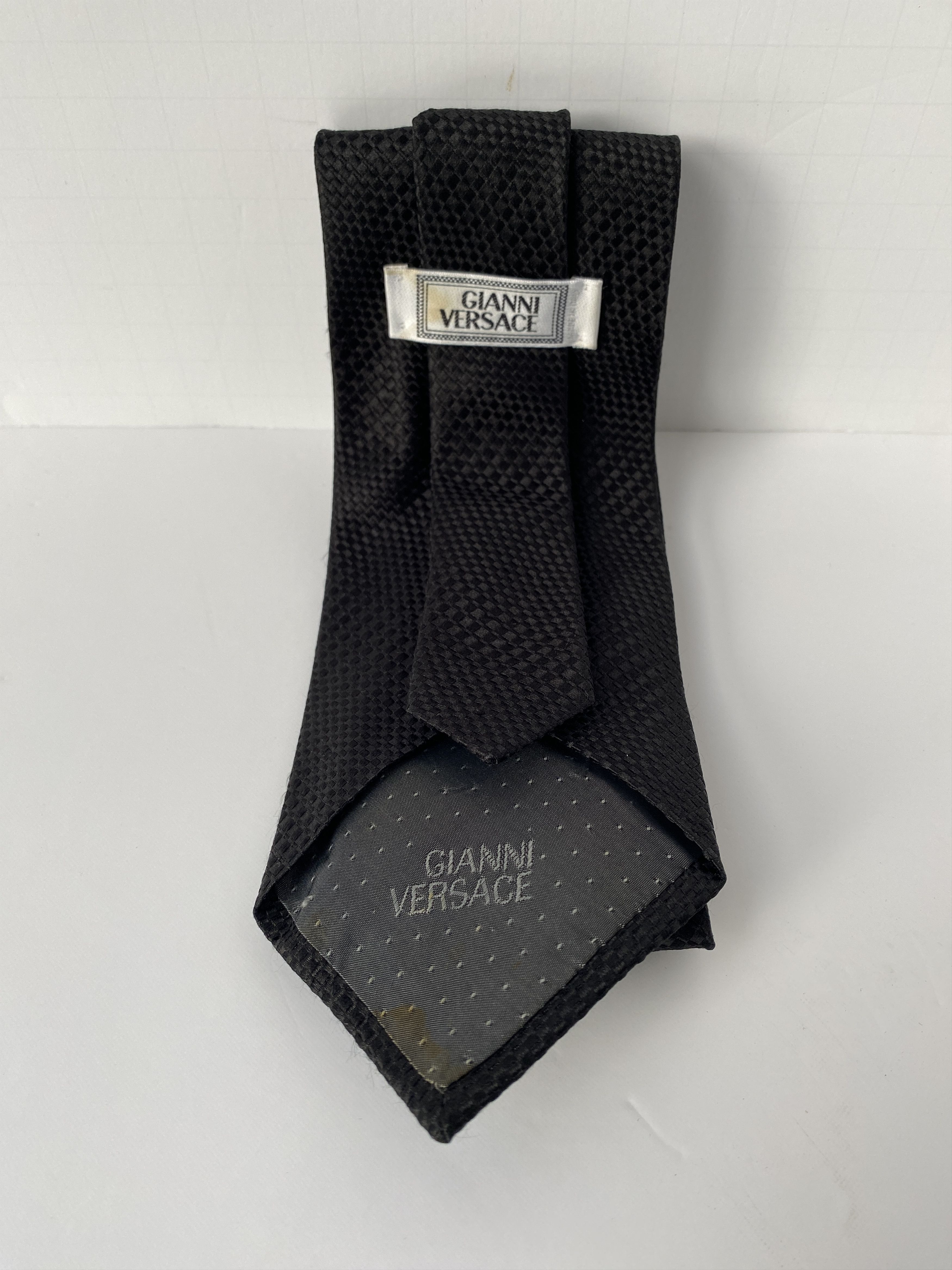 Versace Gianni Versace Black Silk Tie Size ONE SIZE - 5 Thumbnail