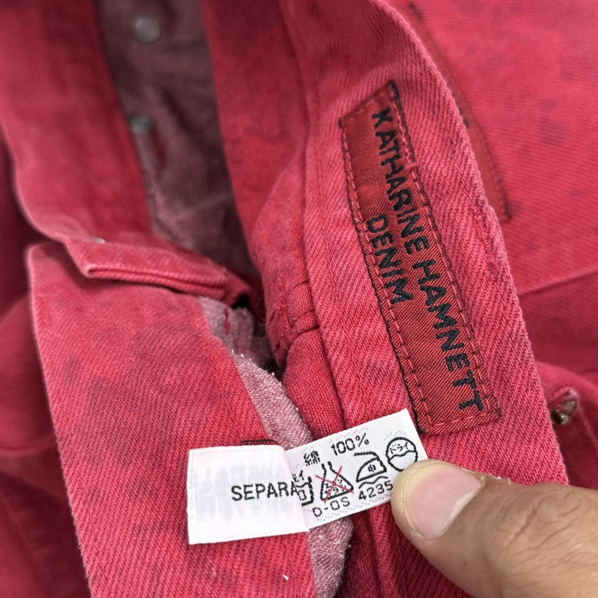 Katharine Hamnett London Katharine Hamnett Denim Designer Pants Special Washed Size US 26 / EU 42 - 15 Thumbnail