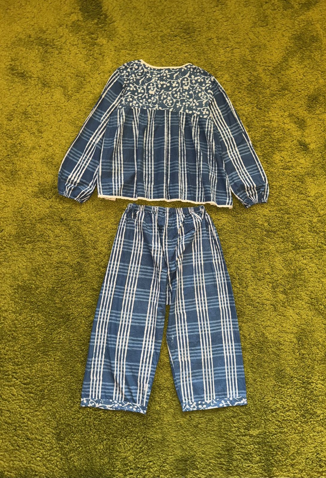Designer Ewa I Walla A/W 2020 checkered suit blouse + wide leg pants Size S / US 4 / IT 40 - 2 Thumbnail