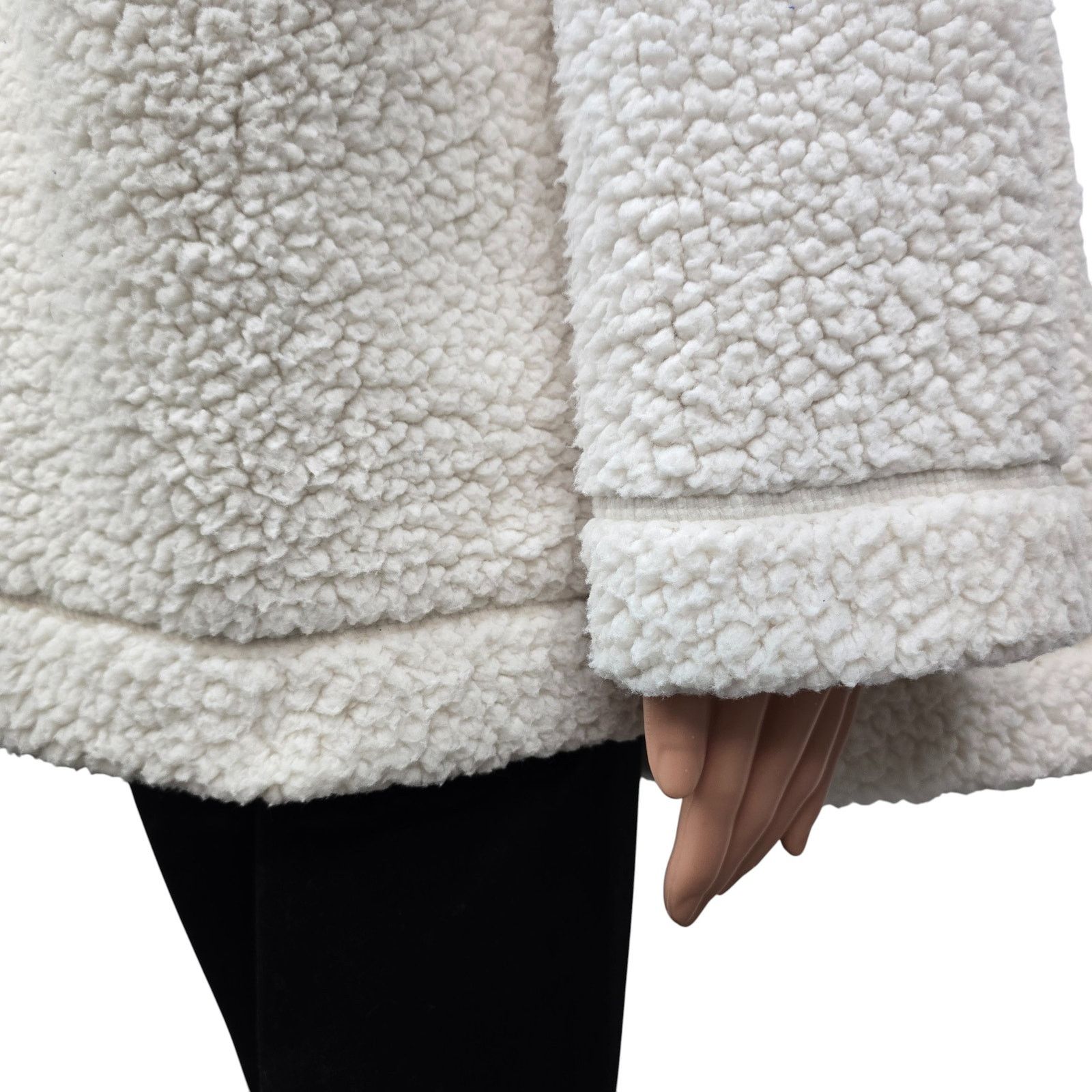 American Eagle Outfitters Aerie Cloud Sherpa Fleece Oversized Pullover 3/4 Snap Soft L Size L / US 10 / IT 46 - 9 Thumbnail