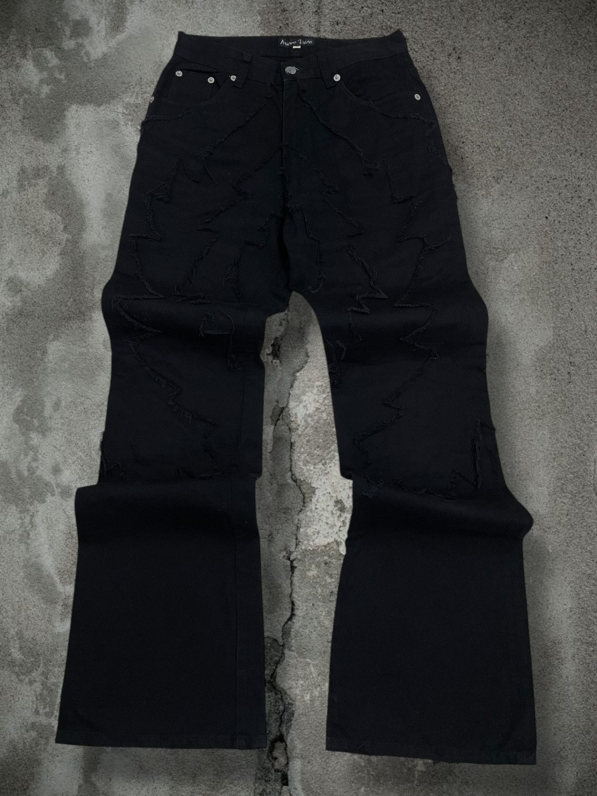 Japanese Brand Vintage 1990s Japan Designer Amore Pure Distressed Denim Size US 27 - 1 Thumbnail