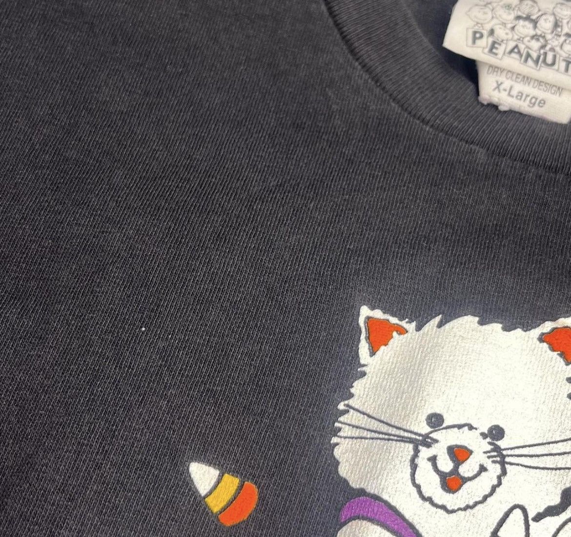 Peanuts RARE Vintage 90s Halloween Peanuts Single Stitch T-Shirt Tee Size US XL / EU 56 / 4 - 6 Thumbnail