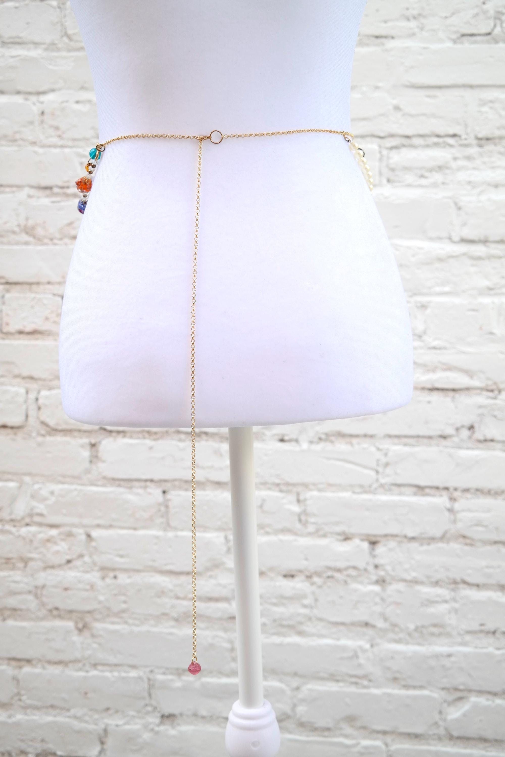 Handmade Colorful Moth Waist Chain Size ONE SIZE - 9 Thumbnail
