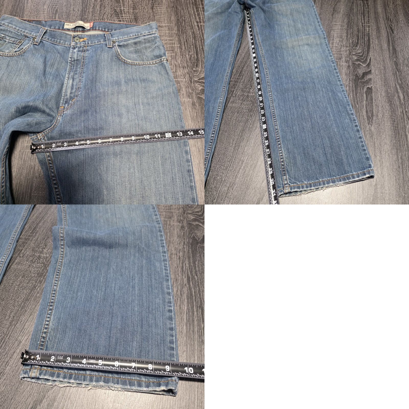 Levi's VINTAGE Levi's 559 Jeans Baggy Mens 36x32 Blue Distressed Grunge 90s Straight Denim Size US 36 / EU 52 - 9 Thumbnail