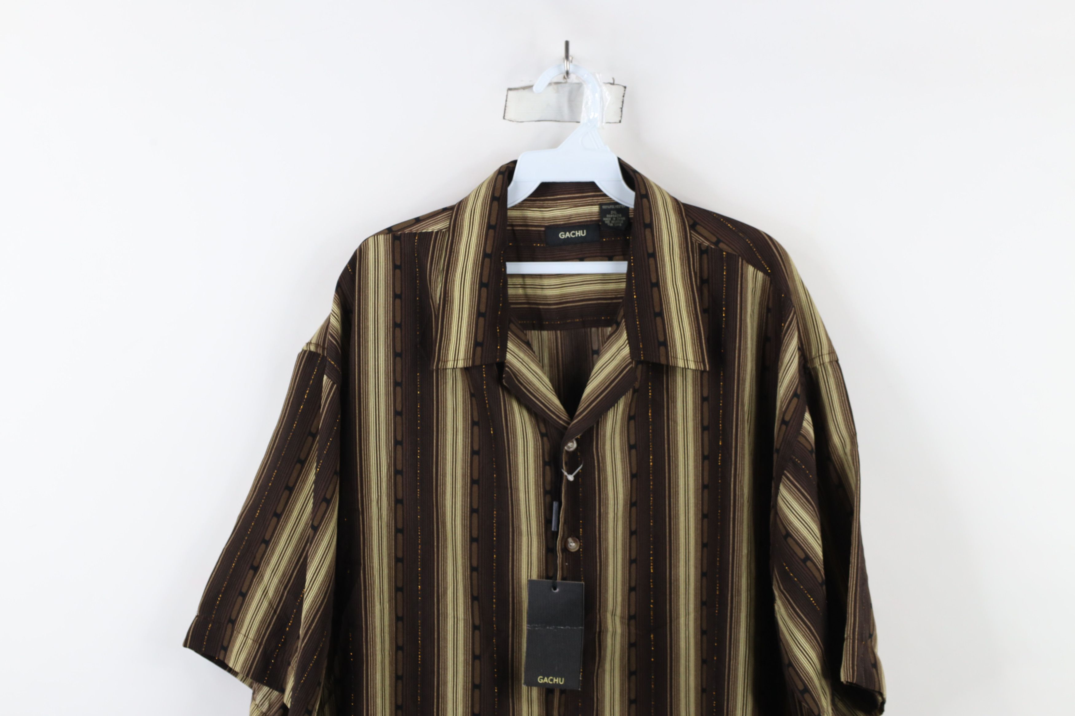Vintage Deadstock Vintage 90s Streetwear Short Sleeve Button Shirt Size US XXL / EU 58 / 5 - 2 Thumbnail