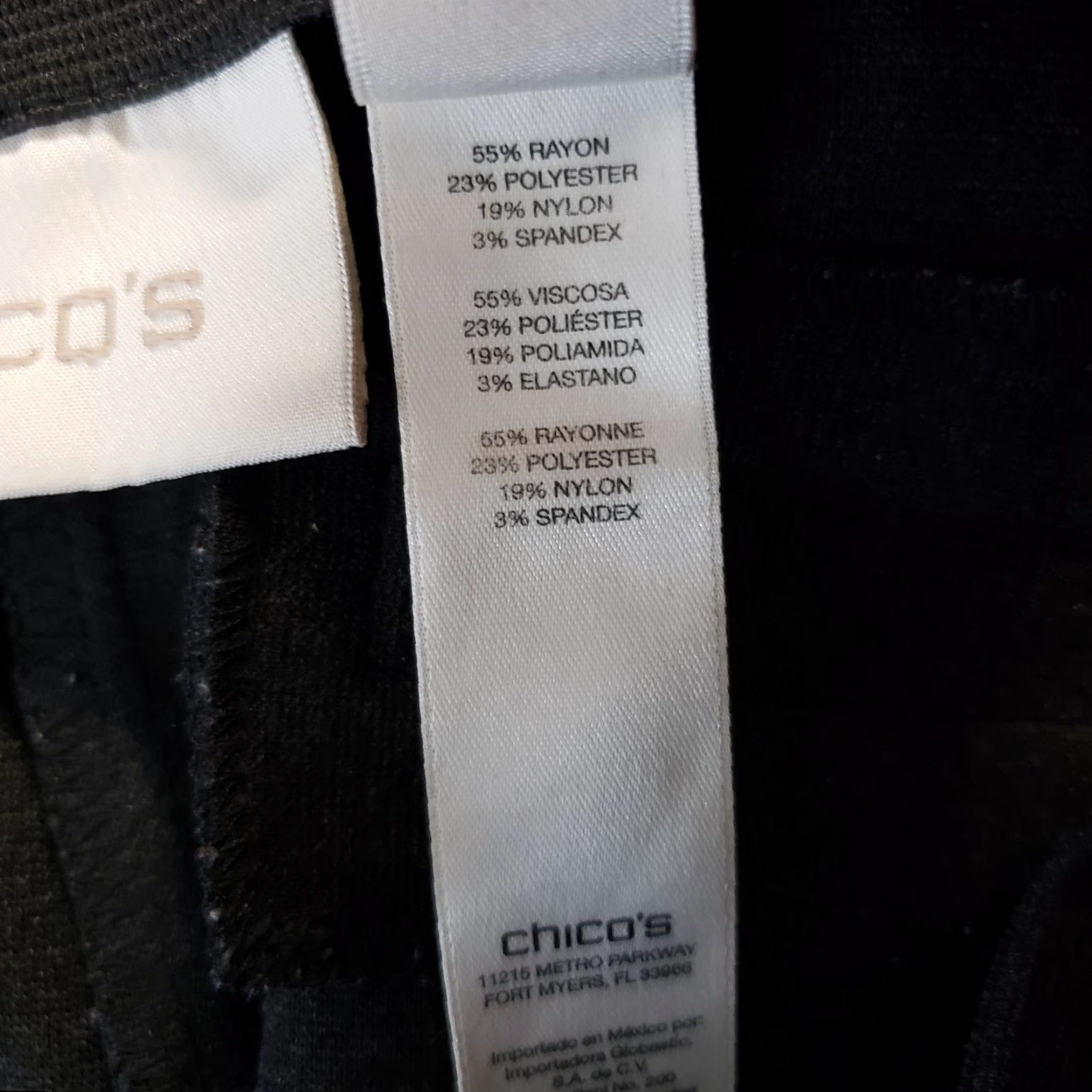 Vintage Chico's Women's Front Seam Ponte Knit Pants Sz 6 Gray Mid Rise Zip Pants Costume? No. Size 28" / US 6 / IT 42 - 8 Thumbnail