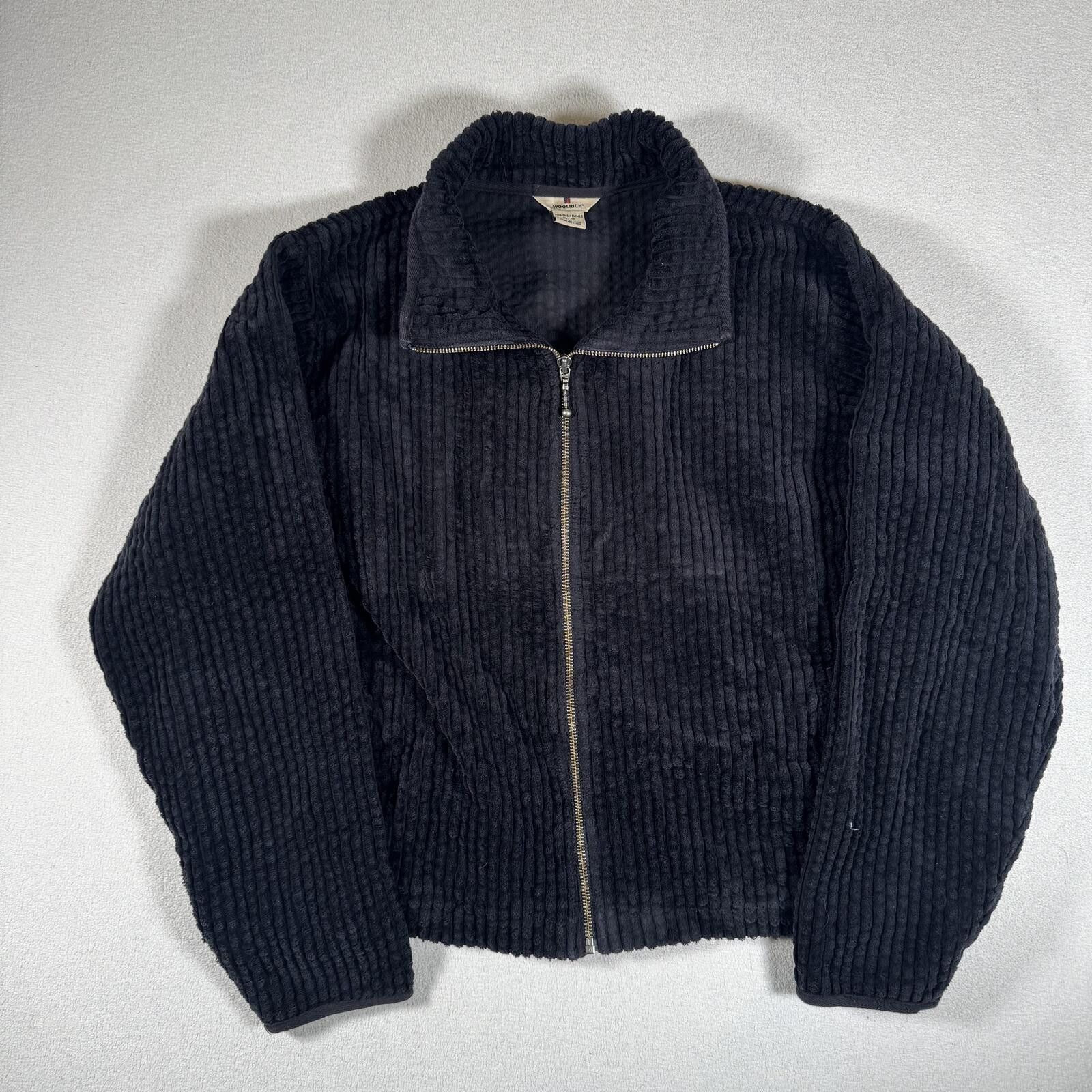 Woolrich Woolen Mills Vintage Y2K Woolrich Corduroy Cropped Zip Up Jacket Size XL / US 12-14 / IT 48-50 - 1 Thumbnail