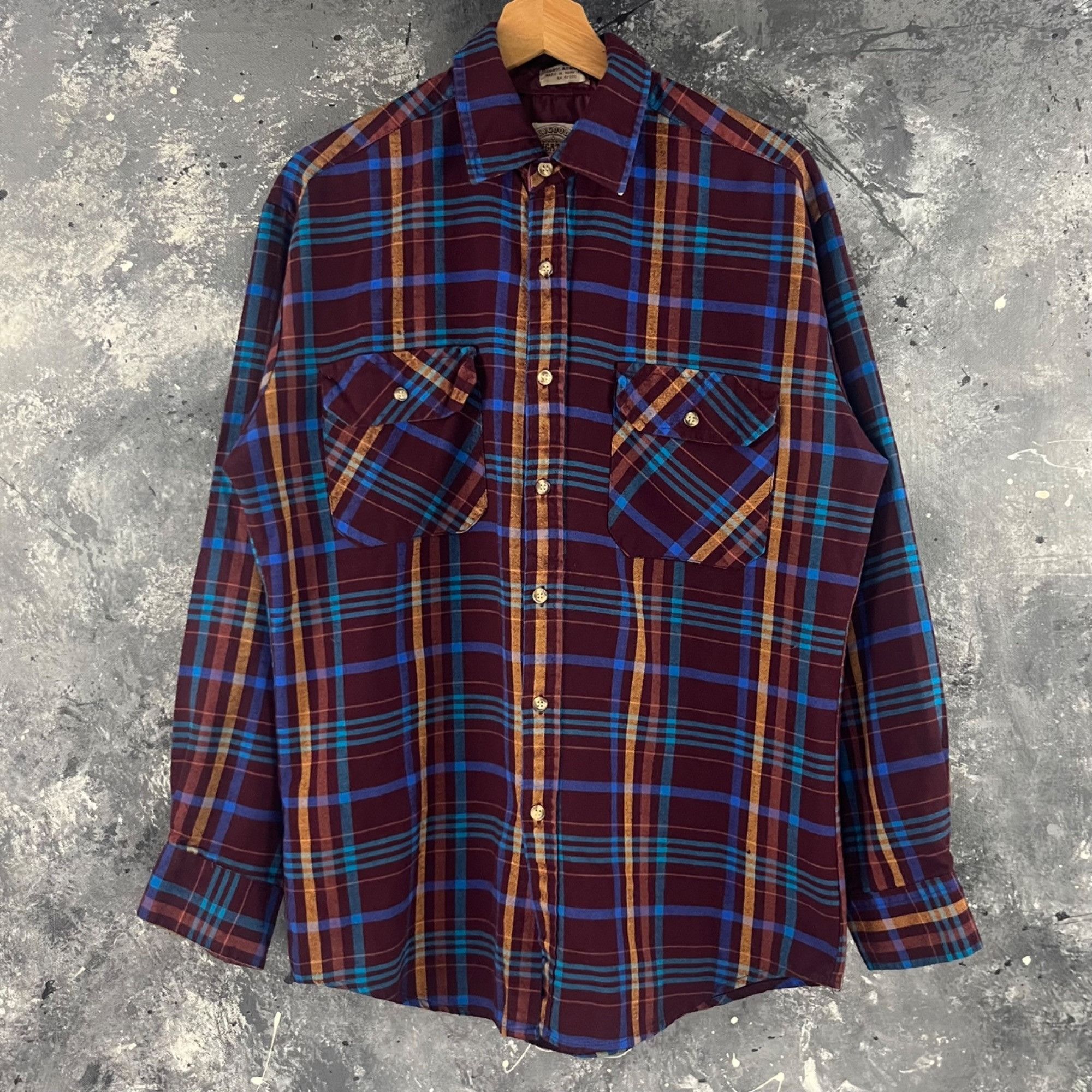 Vintage Vintage 90’s Plaid western shirt Size US M / EU 48-50 / 2 - 1 Thumbnail