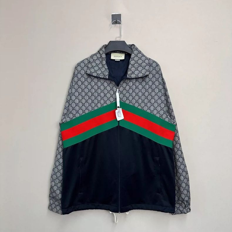 Gucci Vintage Red Green Stripe Jacket