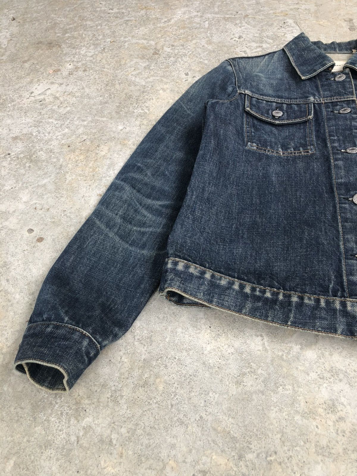Helmut Lang Helmut Lang Denim Jacket Classic Denim Distressed Size US S / EU 44-46 / 1 - 12 Thumbnail