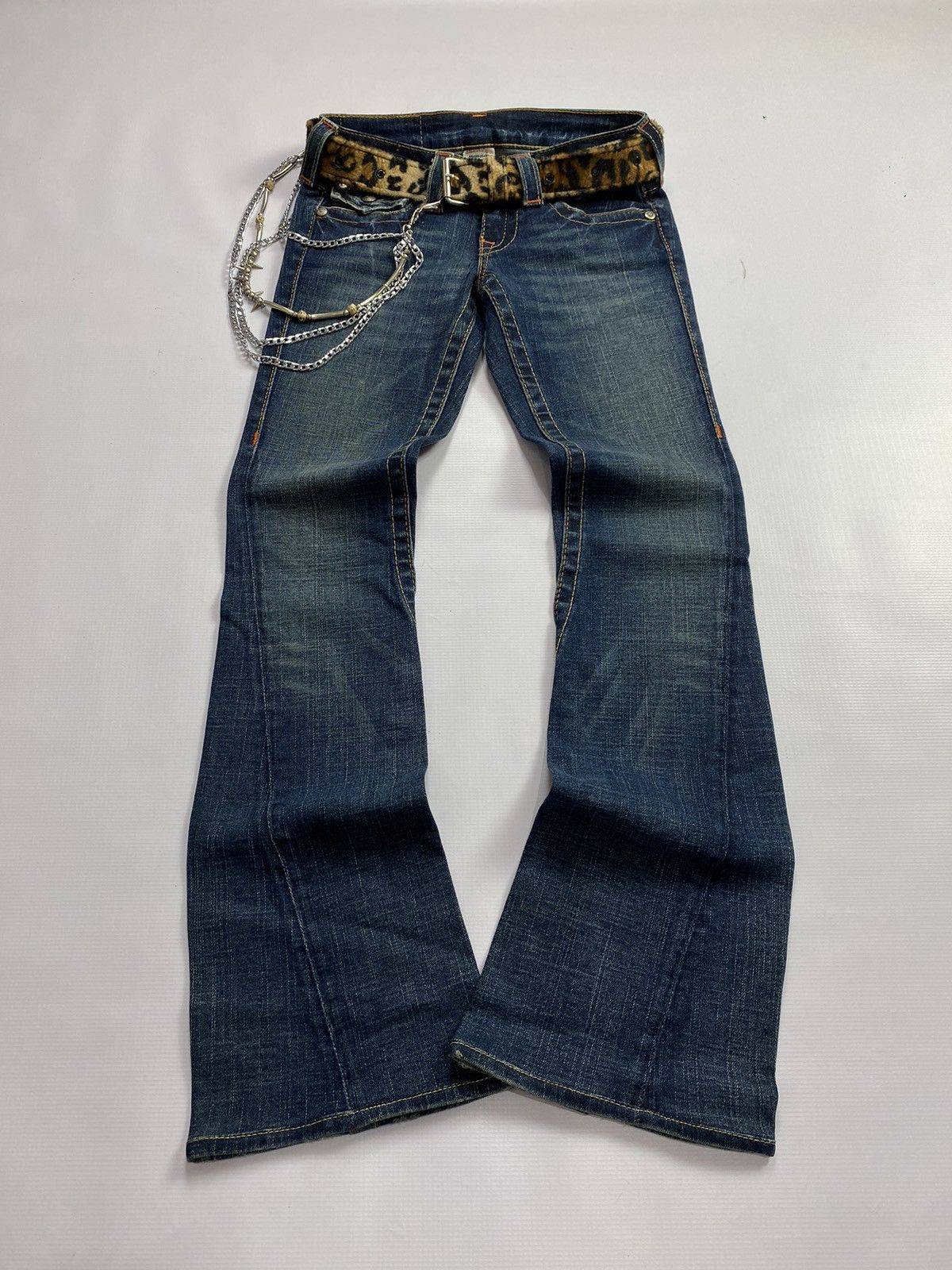 If Six Was Nine × Japanese Brand × Le Grande Bleu (L.G.B.) 2000s True Religion Flare Jean Size US 28 / EU 44 - 1 Thumbnail