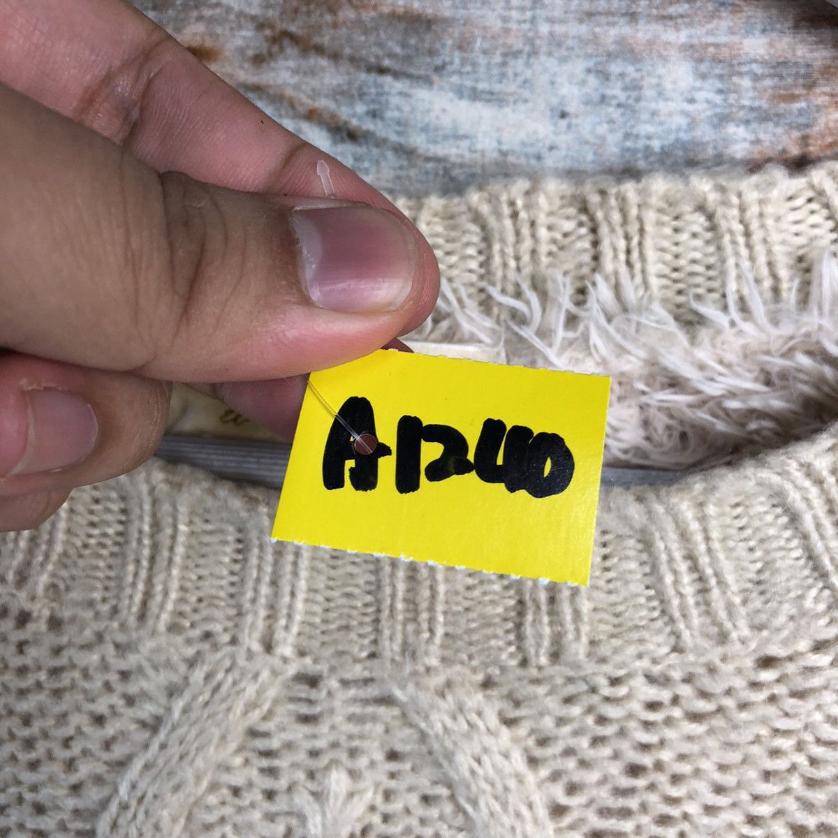 Homespun Knitwear × Japanese Brand W Closet Wears Ino White Knitwear #A1240 Size US M / EU 48-50 / 2 - 10 Thumbnail