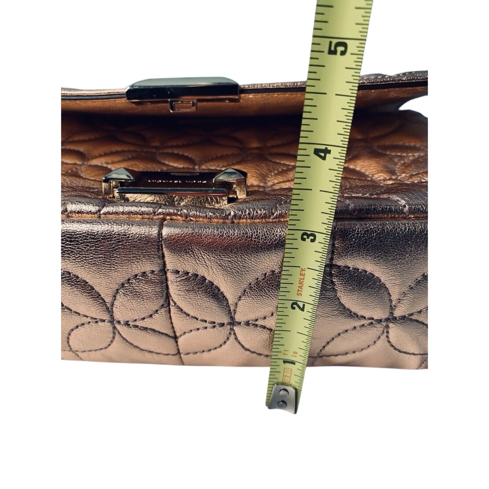 Michael Kors Michael Kors Sloan Gold Chain Quilted Leather Shoulder Bag Size ONE SIZE - 8 Thumbnail