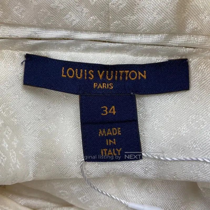 Louis Vuitton Louis Vuitton White Silk Blouse for Women . Size S / US 4 / IT 40 - 4 Thumbnail