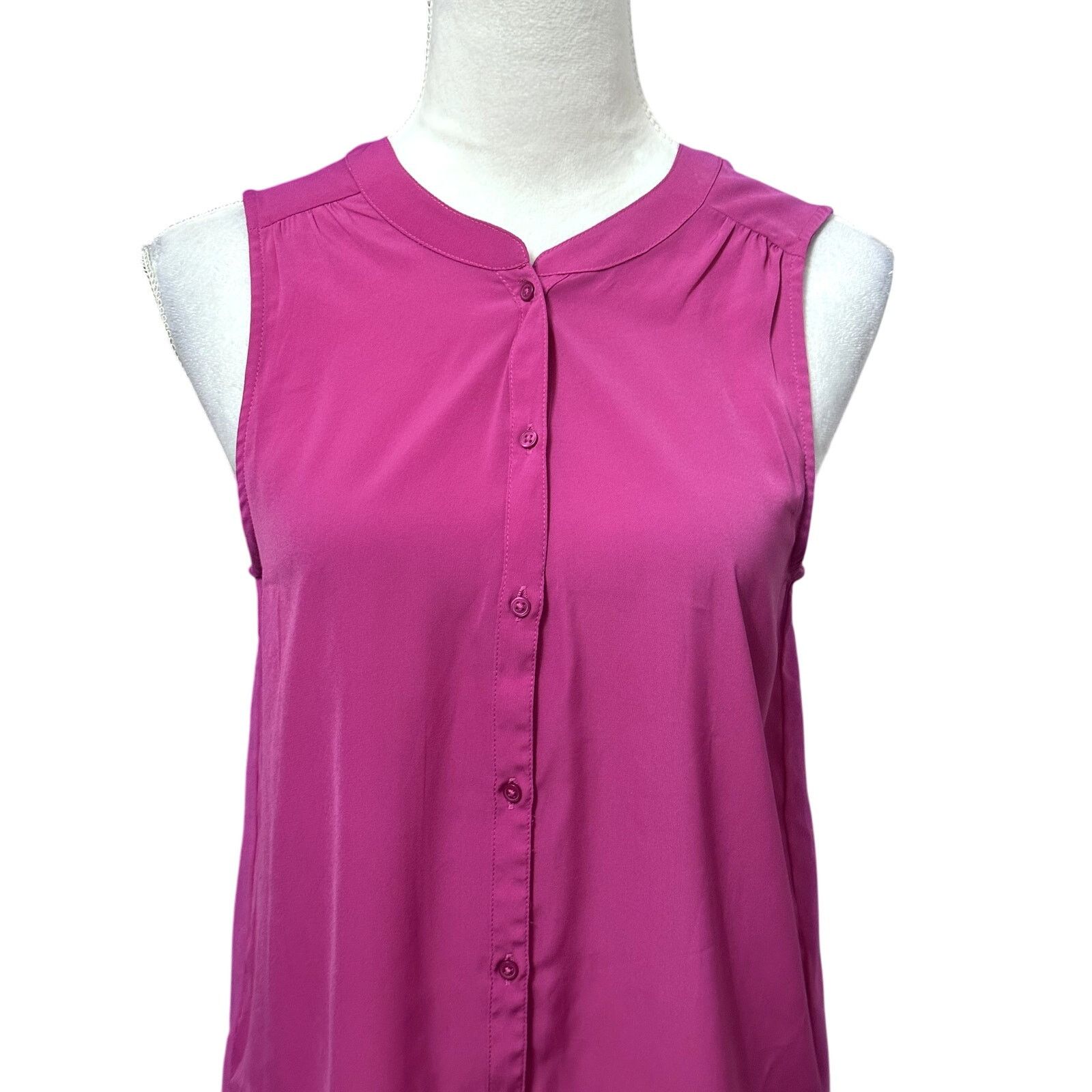 American Eagle Outfitters American Eagle Outfitters Sheer Shirt Sleeveless Pink S Size S / US 4 / IT 40 - 2 Thumbnail