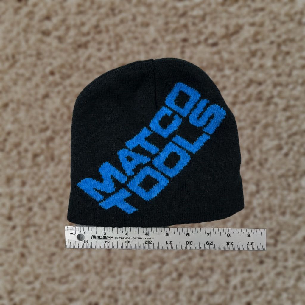 Vintage Matco Beanie Hats Toque Adult One Size Black Knit 100% Acrylic Tools Mechanic Logo Ski Size ONE SIZE - 1 Thumbnail