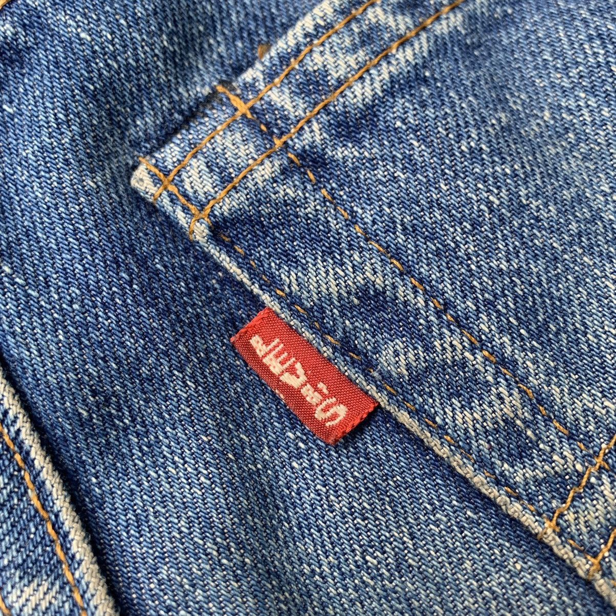 Levi's Vintage 90s Levis 501 Big E Selvedge Redline 555 Denim 31 Size US 31 - 16 Thumbnail