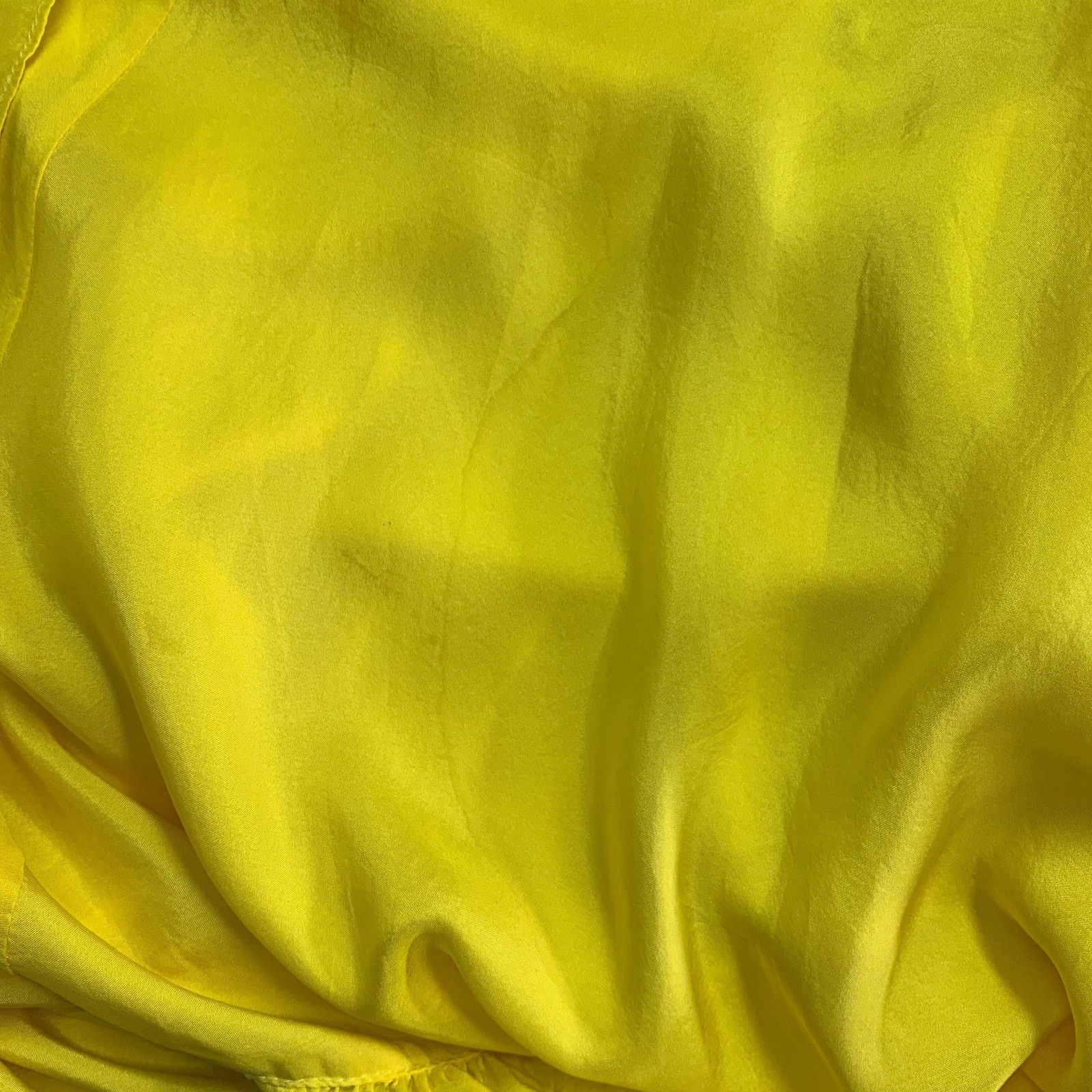 Other ANAAK Size S Sakura Yellow Silk Ruffled Strapless Dress Size S / US 4 / IT 40 - 5 Thumbnail