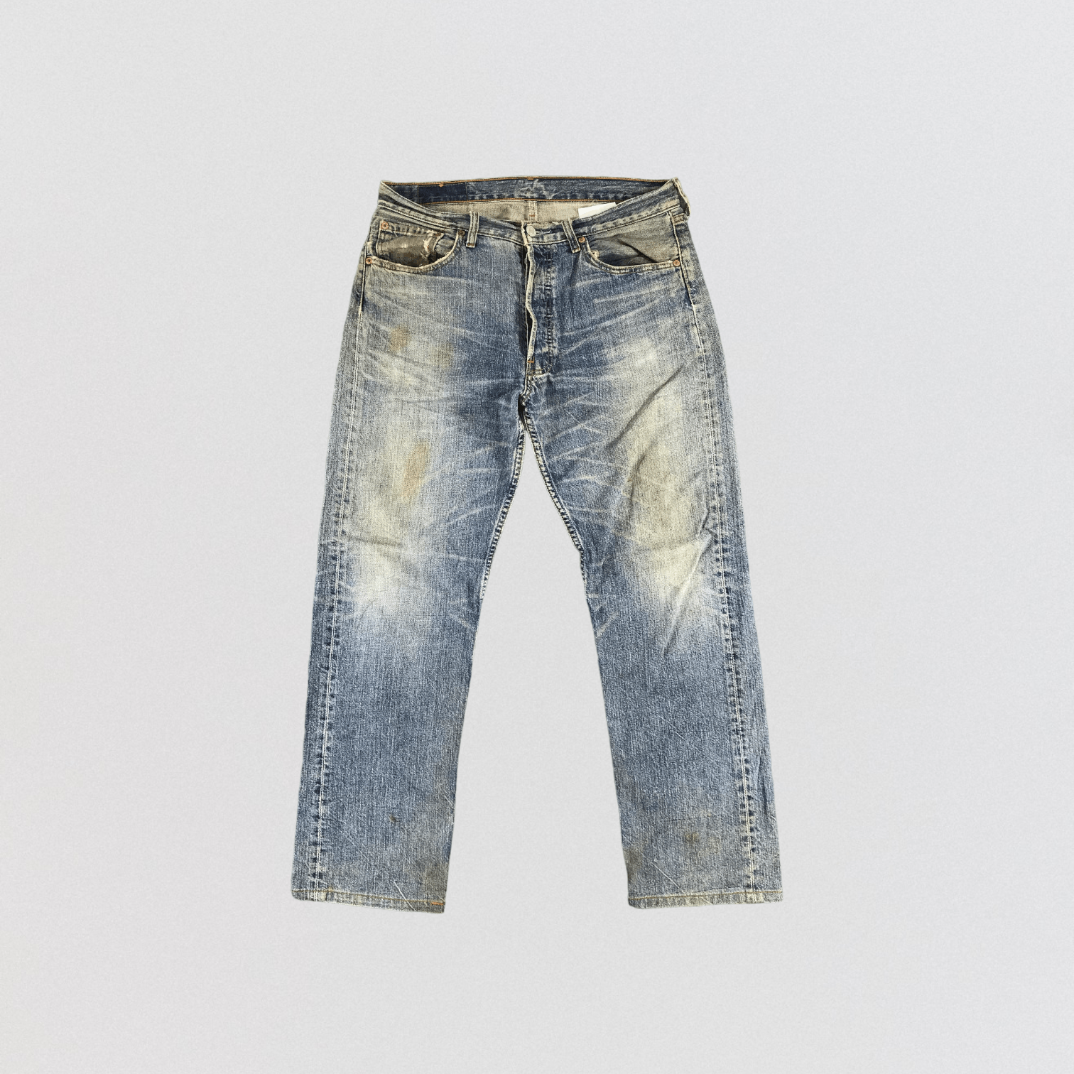 Levi's Vintage 90s Dirty Levis 501 Jeans-JM575 Size US 34 / EU 50 - 1 Thumbnail