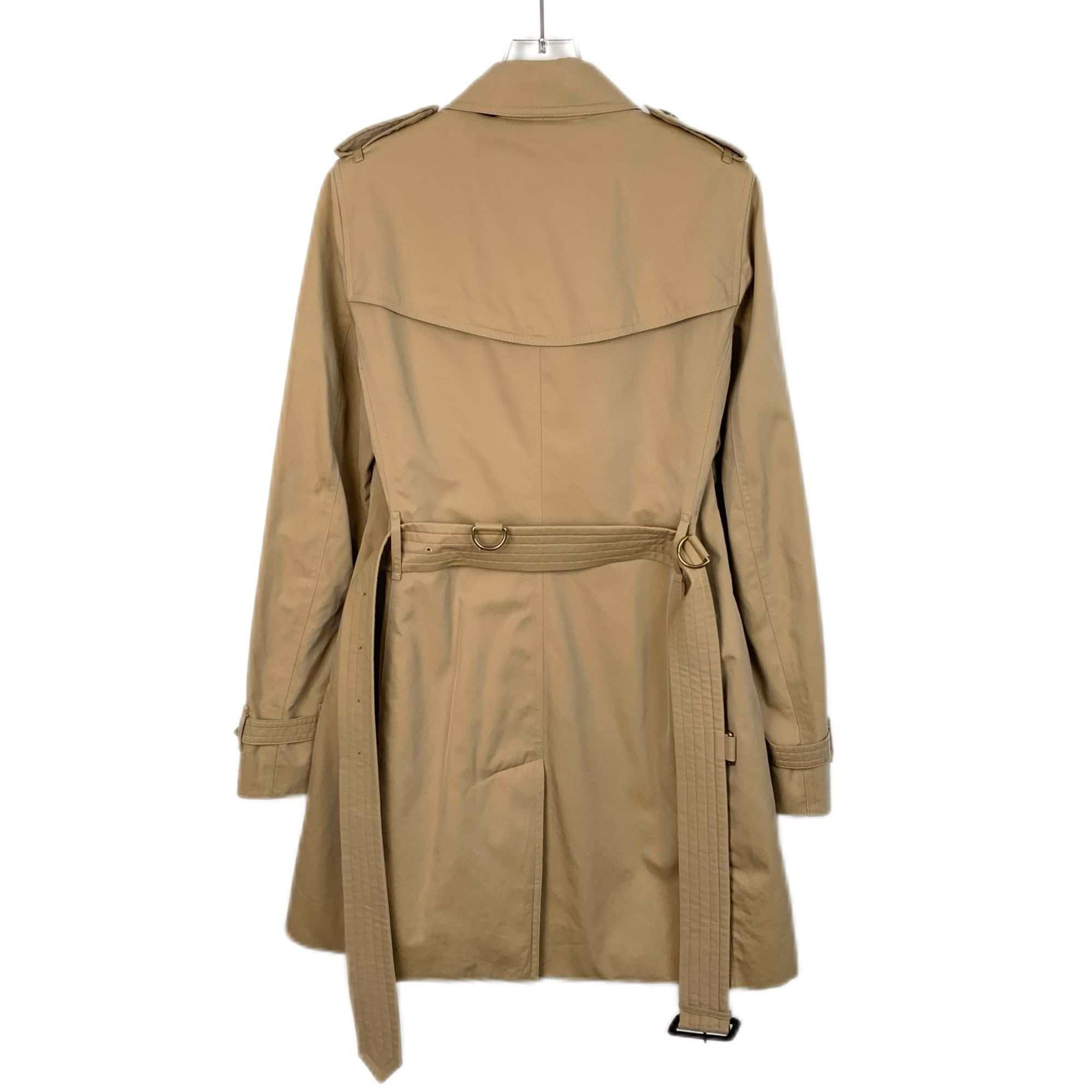 Burberry Burberry Brown Cotton Double-Breasted Belted Trench Coat (Si Size US S / EU 44-46 / 1 - 11 Thumbnail