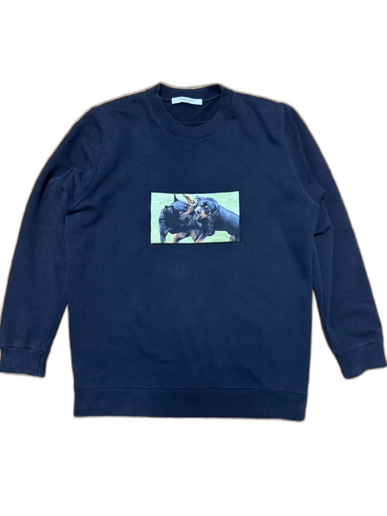 Givenchy Givenchy Black Sweatshirt with Dog Print Size US M / EU 48-50 / 2 - 1 Thumbnail