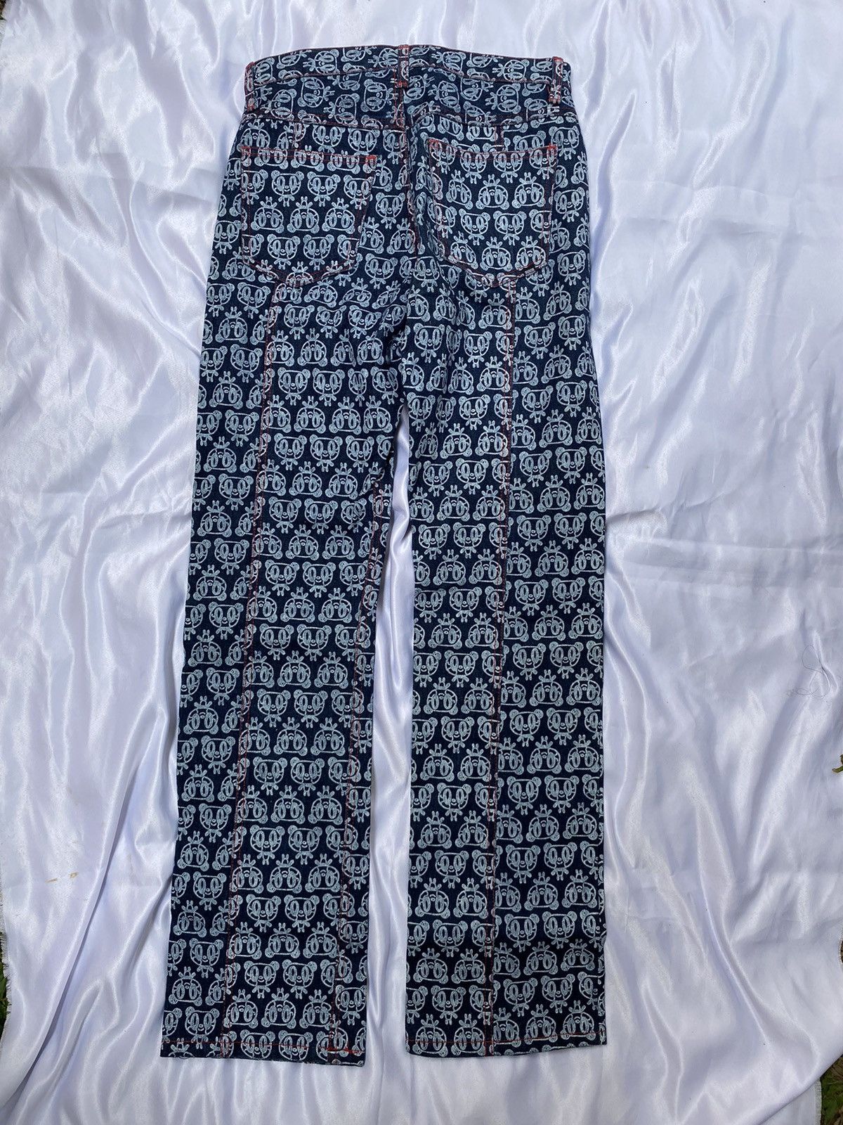 Other Rare Lover House Full Print Denim Pants Size US 27 - 8 Thumbnail