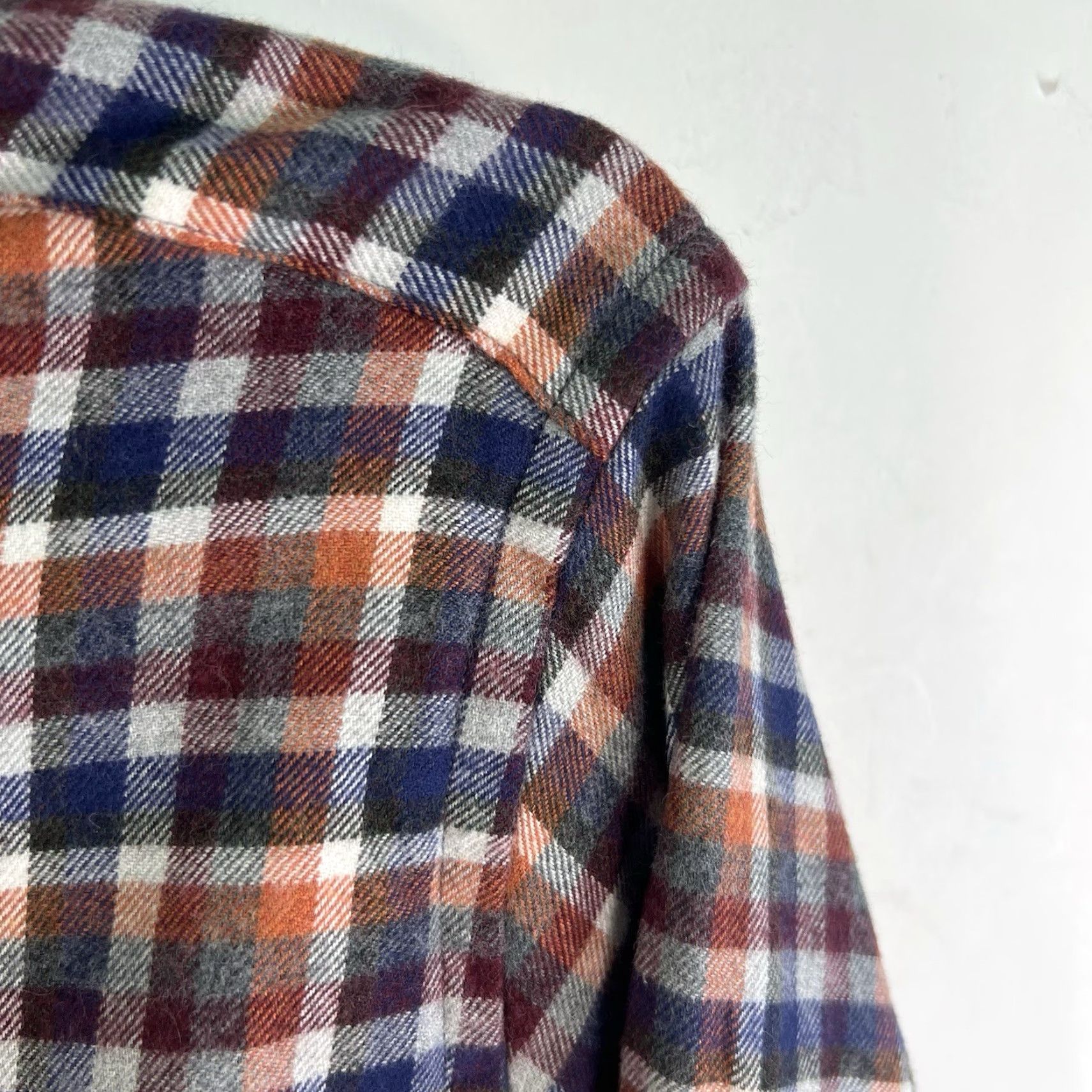 CLOT VINTAGE Cloth Plaid Flannel Button-Down Shirt Men's Size 4XL Cotton Casual Long Sleeve Size US XXL / EU 58 / 5 - 2 Thumbnail