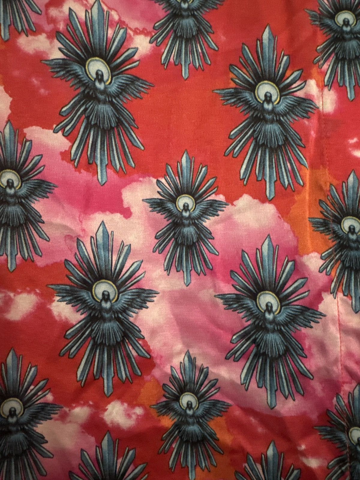 House Of Holland House of Holland Silk Shirt – Sacred Dove Print on Clouds Size XS / US 0-2 / IT 36-38 - 6 Thumbnail