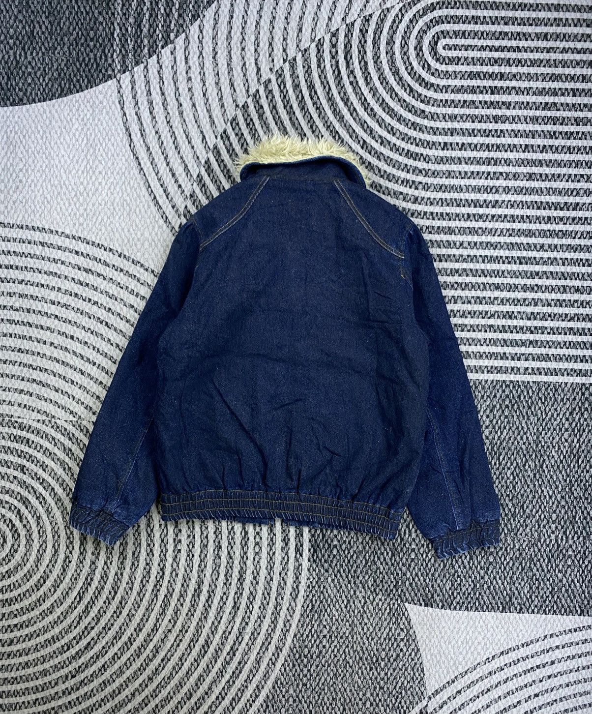 Vintage 🔥RARE Vintage Japan Detroit Sherpa Collar Denim Jacket Size US M / EU 48-50 / 2 - 2 Thumbnail