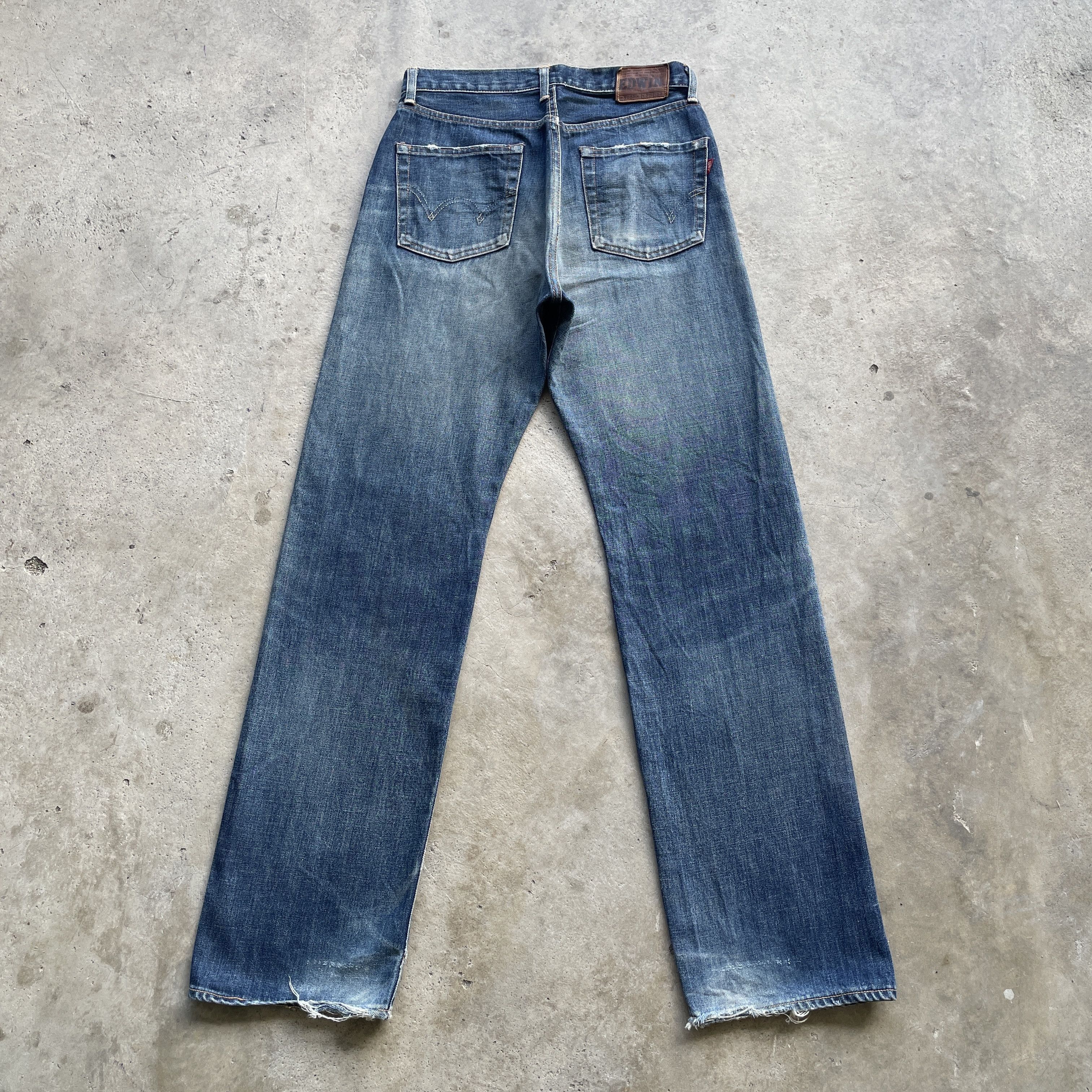 Edwin Vintage Edwin 505sx Distressed Button Fly Selvedge Jeans W30 Size US 30 / EU 46 - 14 Thumbnail