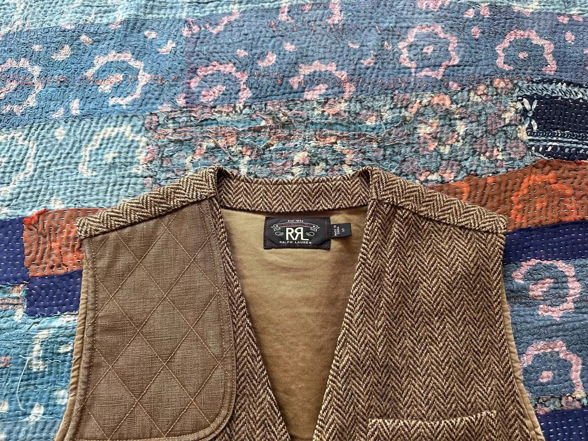 RRL Ralph Lauren rrl herringbone distressed hunting vest w/bullet pocket S Size US S / EU 44-46 / 1 - 3 Thumbnail