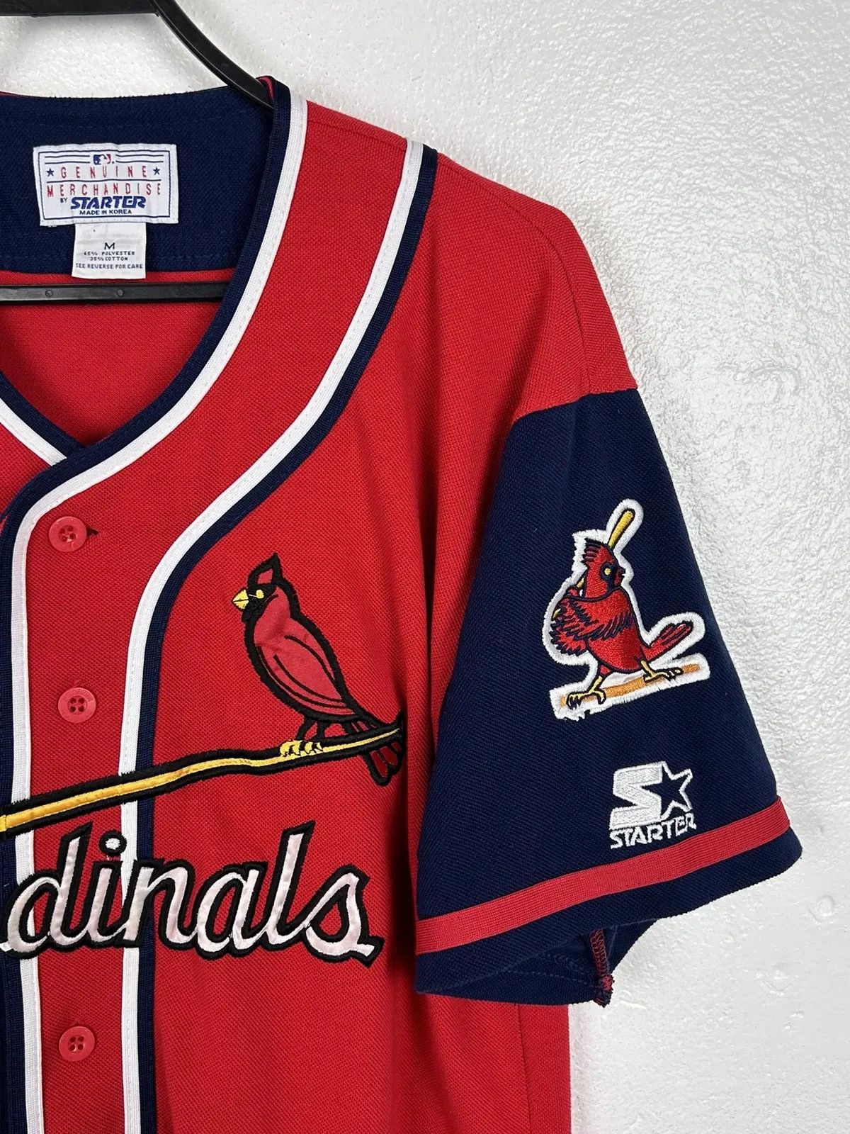 MLB 90s Vintage Starter St. Louis Cardinals MLB Button Up Size US M / EU 48-50 / 2 - 2 Thumbnail