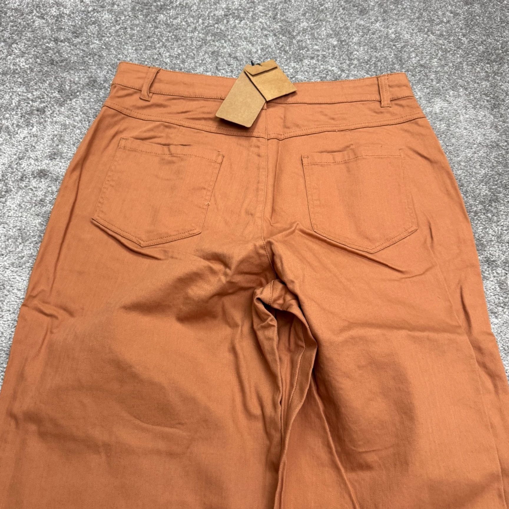 Vintage Princess Highway Celeste High Rise Wide Leg Jeans Womens 12 Regular Brown Dark Denim Stretch Streetwear Size 34" / US 12 / IT 48 - 4 Thumbnail