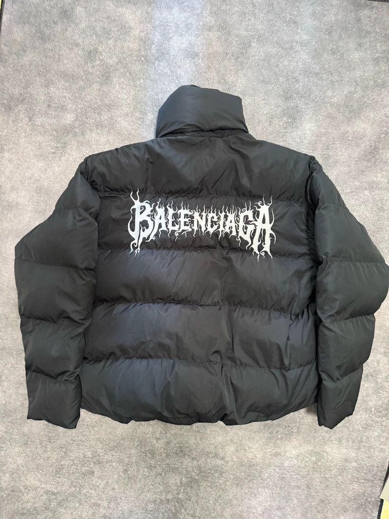 Balenciaga Balenciaga Graffiti down cotton-padded jacket coat Size US S / EU 44-46 / 1 - 1 Thumbnail