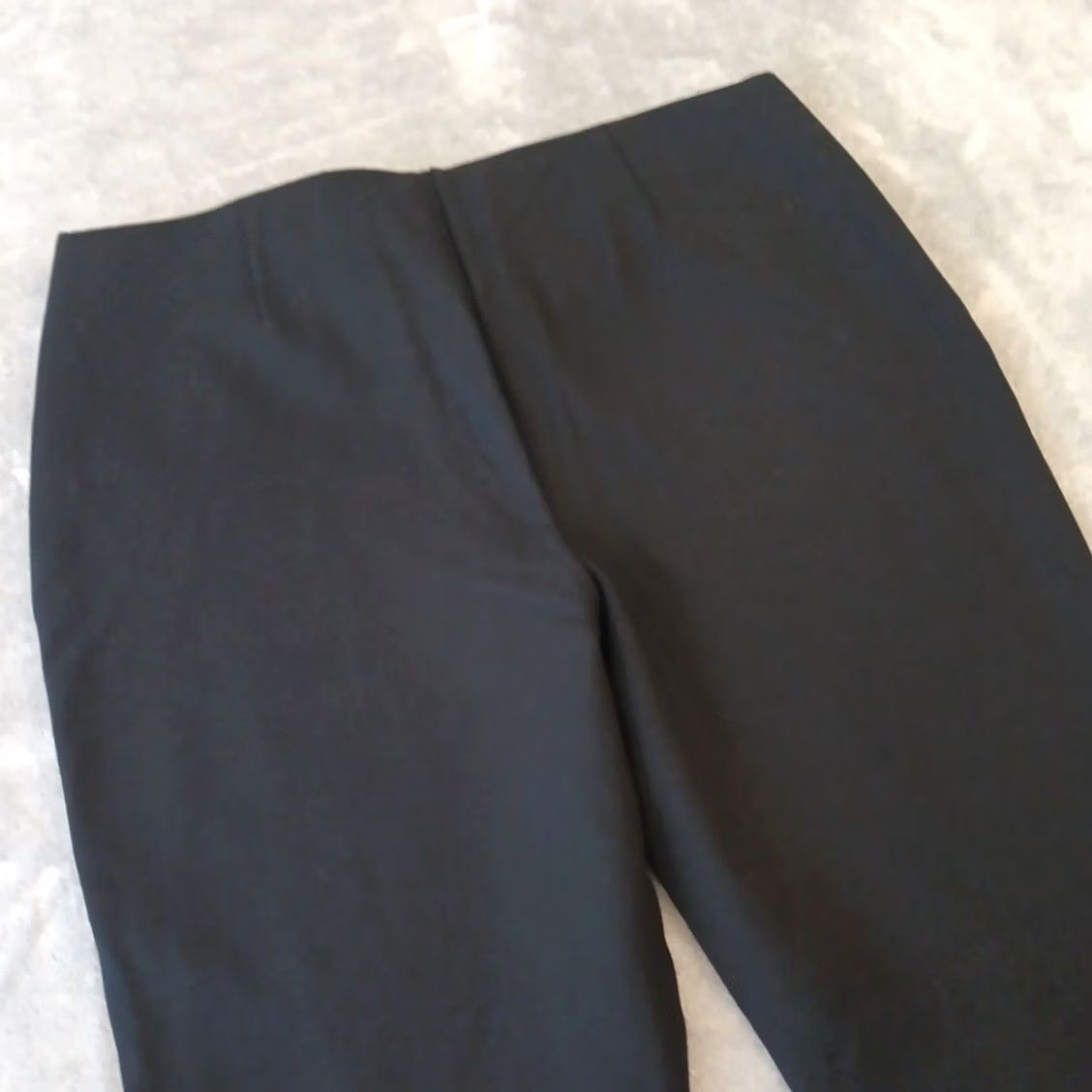 Vintage Chico's Pants Womens Ankle Straight 14P Black Pull On Mid Rise 36 In Inseam 25 in Petite Nylon Ray on Spandex Size 36" / US 14 / IT 50 - 7 Thumbnail