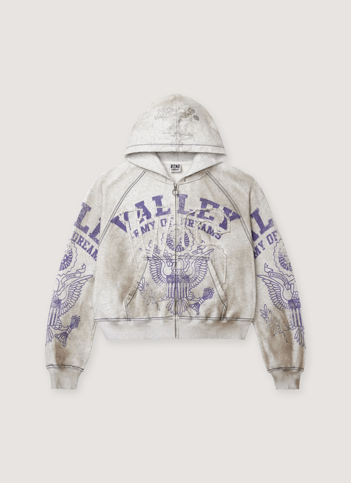 Vale Forever Army Zip Up Grey | Grailed
