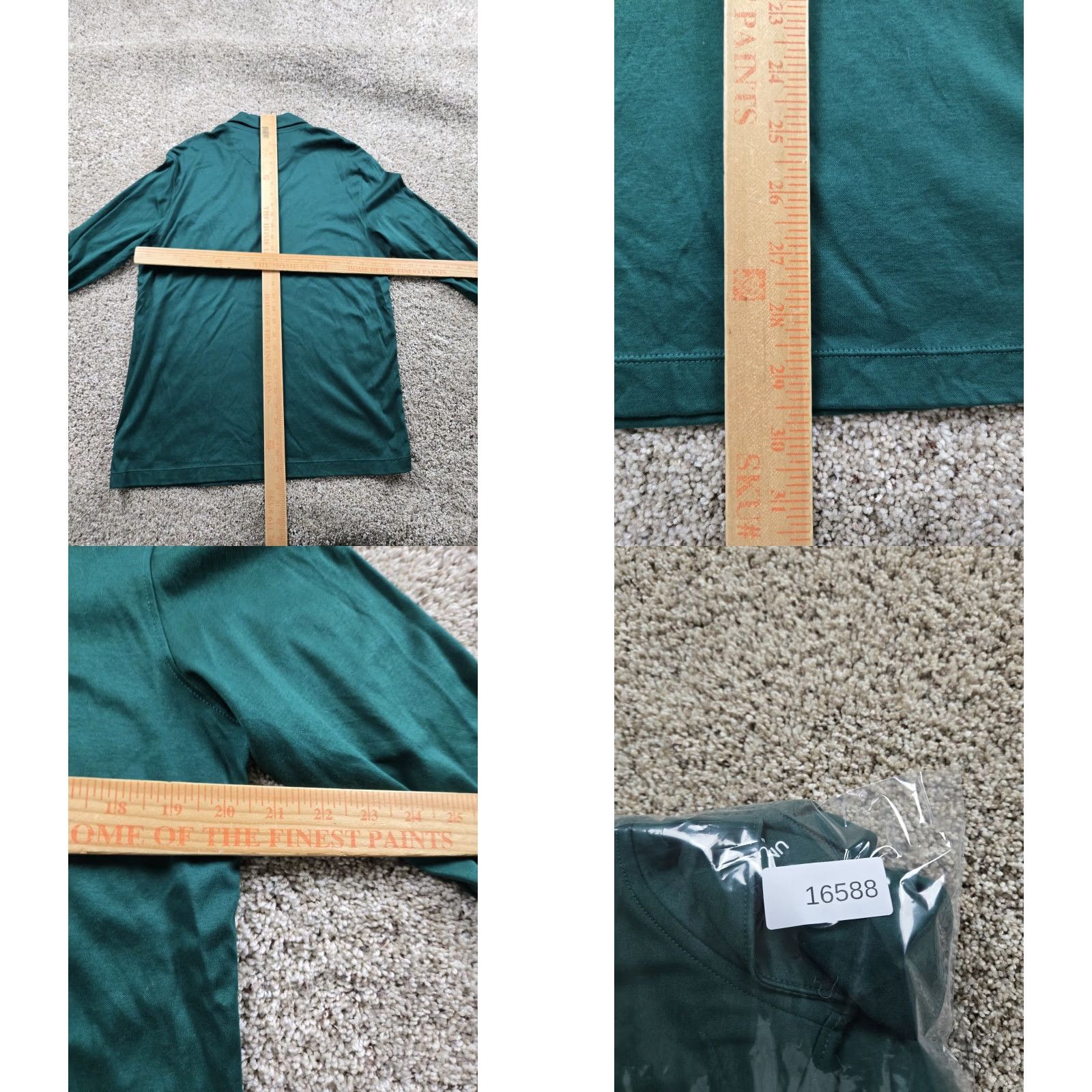 UNTUCKit UNTUCKit Polo Shirt Mens Large Green Long Sleeve Cotton Pullover Size US L / EU 52-54 / 3 - 8 Thumbnail