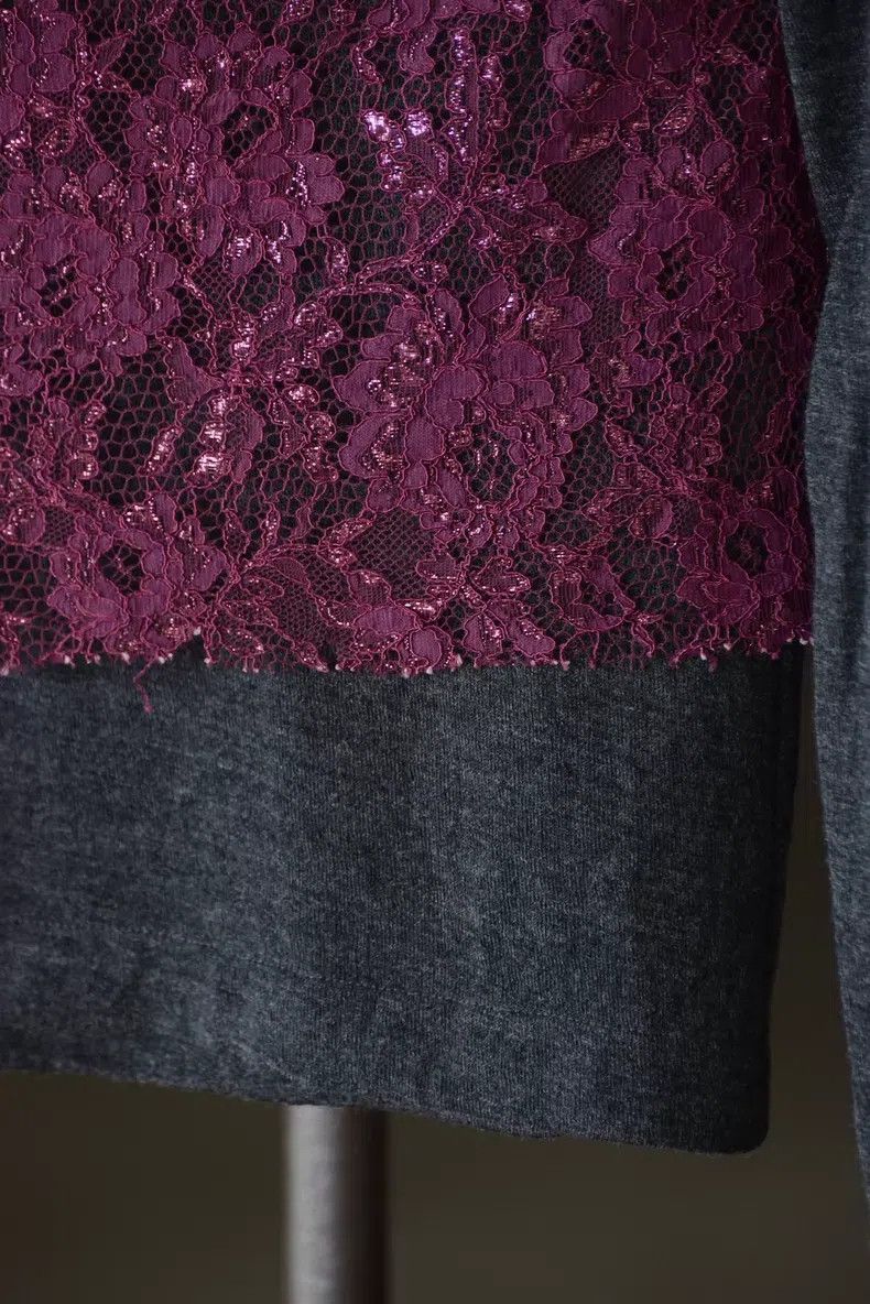 Comme des Garcons Comme Des Garcons Wool Lace Fake Two-piece Top Size S / US 4 / IT 40 - 5 Thumbnail