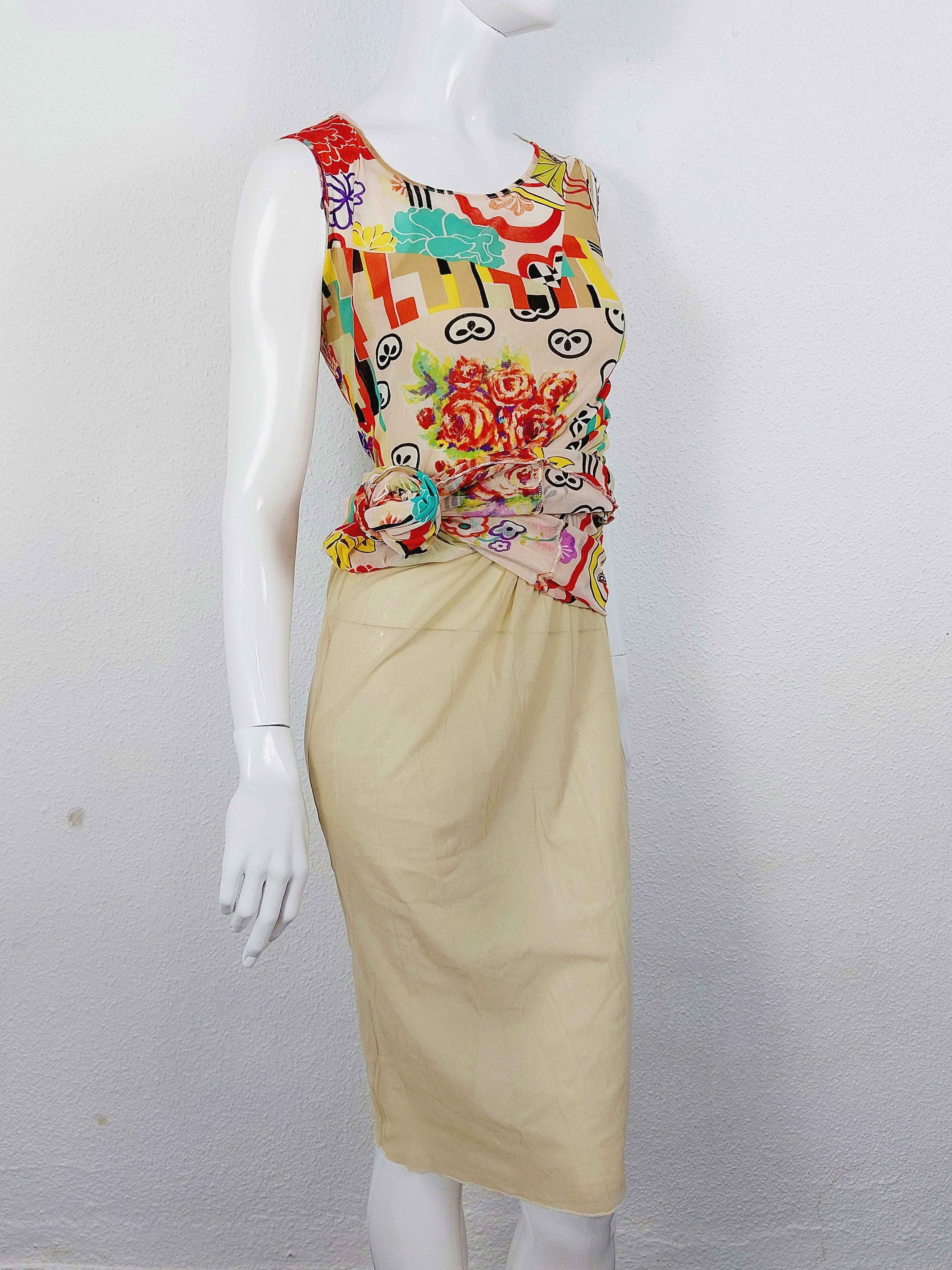 Kenzo Kenzo Rose Floral Fan Geisha Mesh Transparent Maxi Dress Size M / US 6-8 / IT 42-44 - 11 Thumbnail