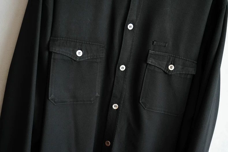 Yohji Yamamoto Yohji Yamamoto size os 90SS Rayon Shell Button Shirt 2505- Size US M / EU 48-50 / 2 - 2 Thumbnail