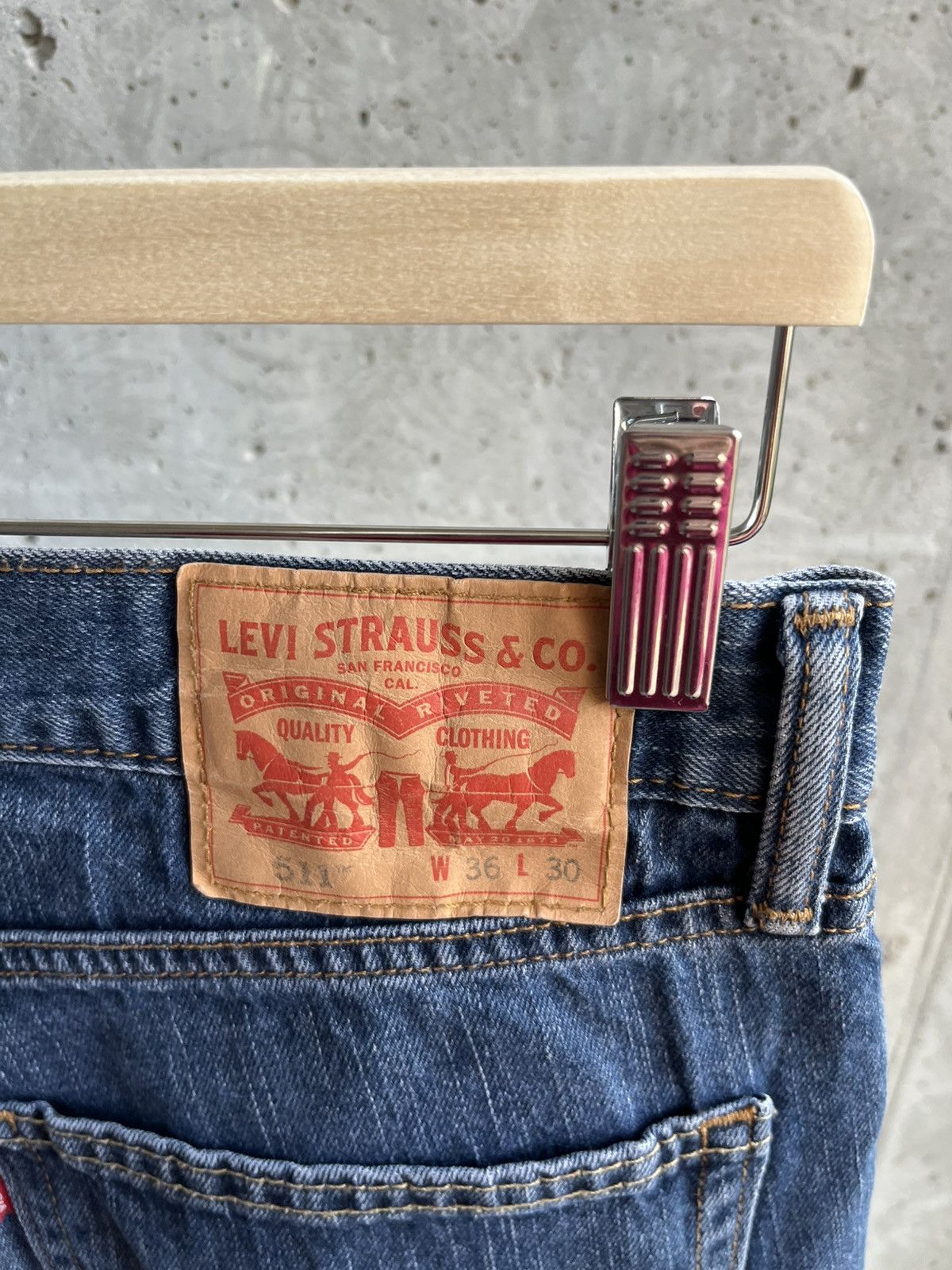 Levi's Levi's Blue Wash 511 Jeans Size US 36 / EU 52 - 3 Thumbnail