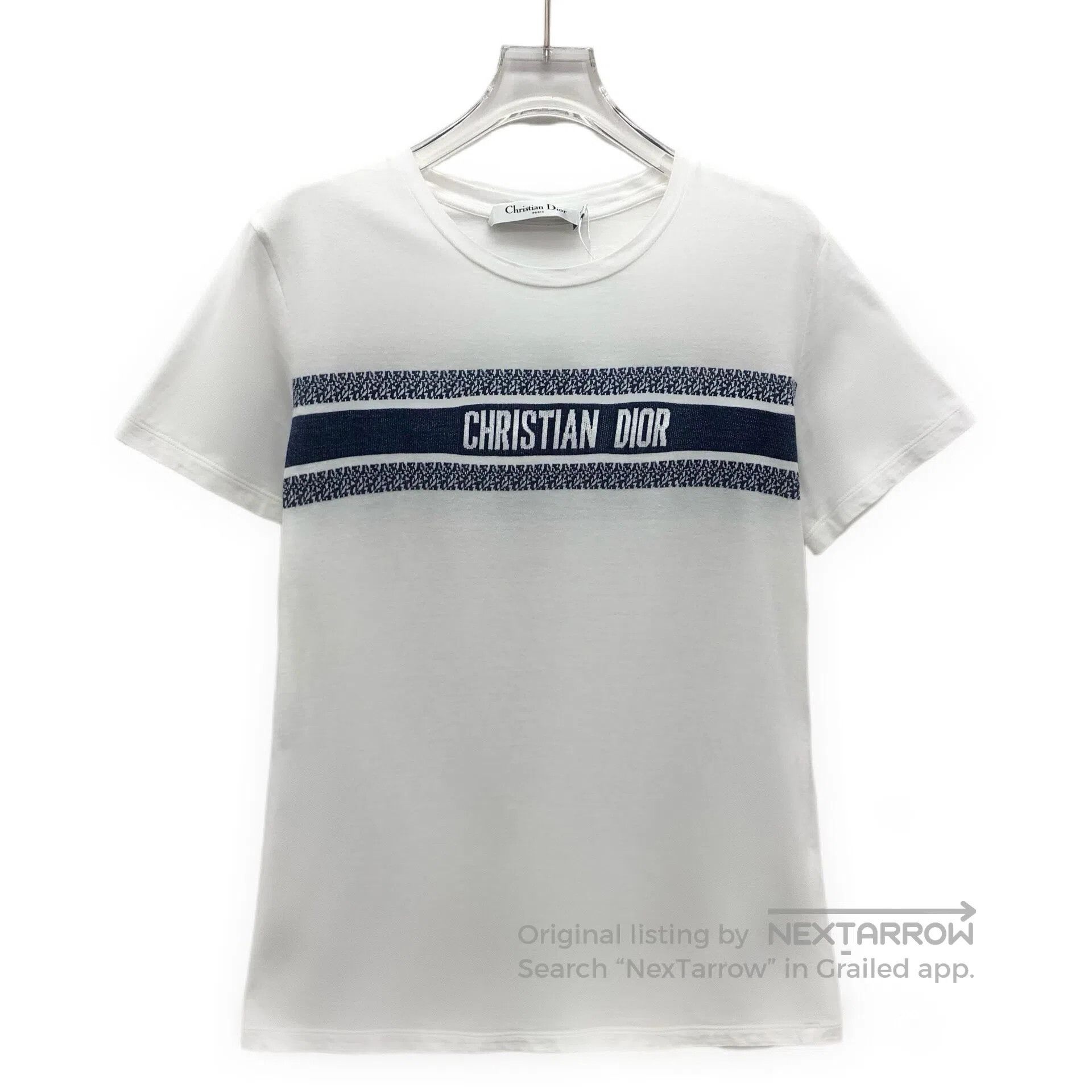 Dior × Hedi Slimane Original Dior Homme AW04 e white t-shirt size
