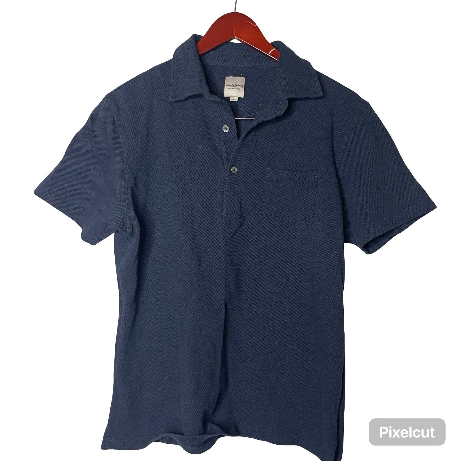 Hardy Amies Hardy Amies navy blue polo shirt sz L Size US L / EU 52-54 / 3 - 1 Thumbnail