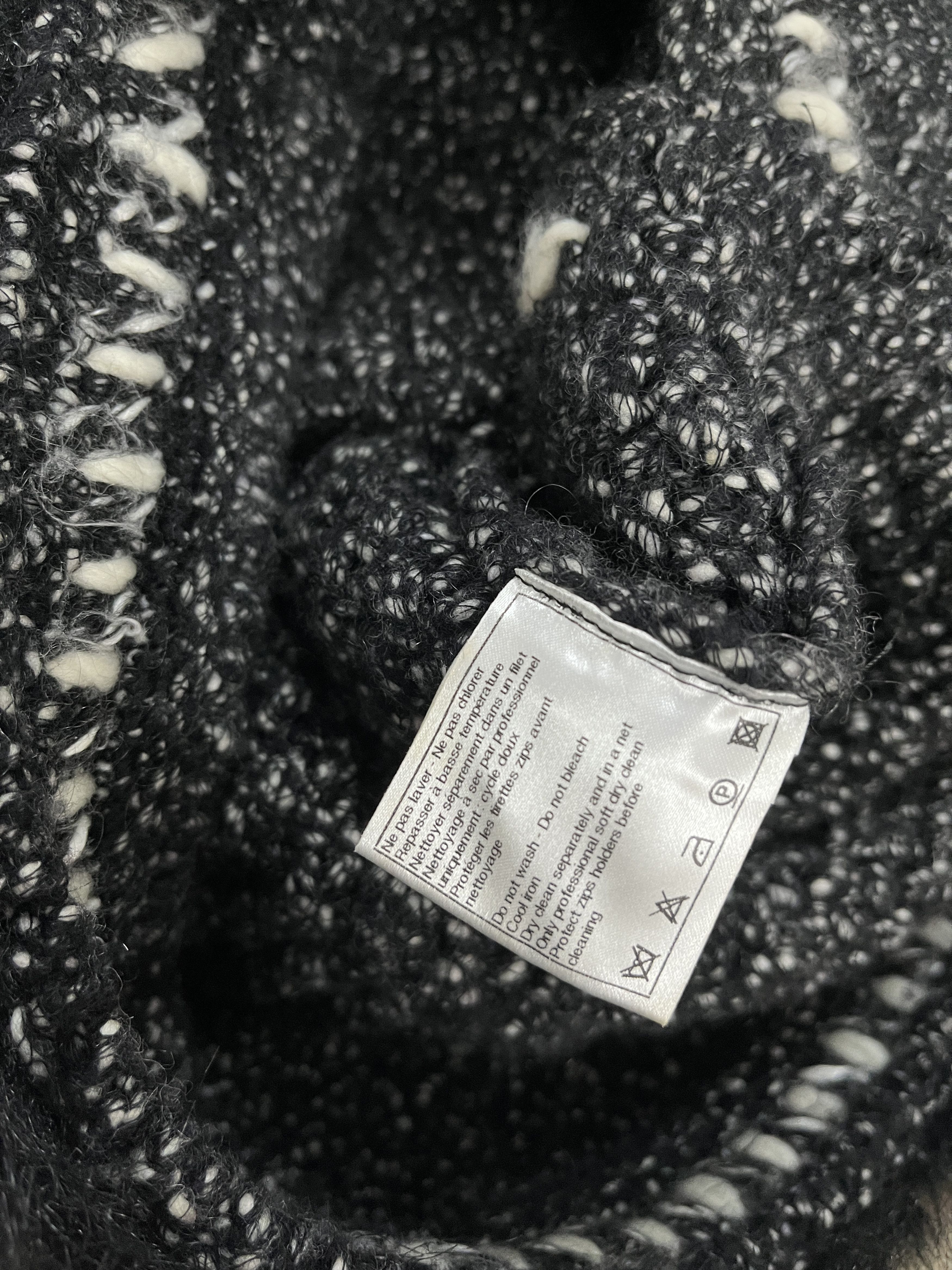 Chanel Chanel Black Cashmere Open Cardigan With Stitch Details Size XS / US 0-2 / IT 36-38 - 9 Thumbnail