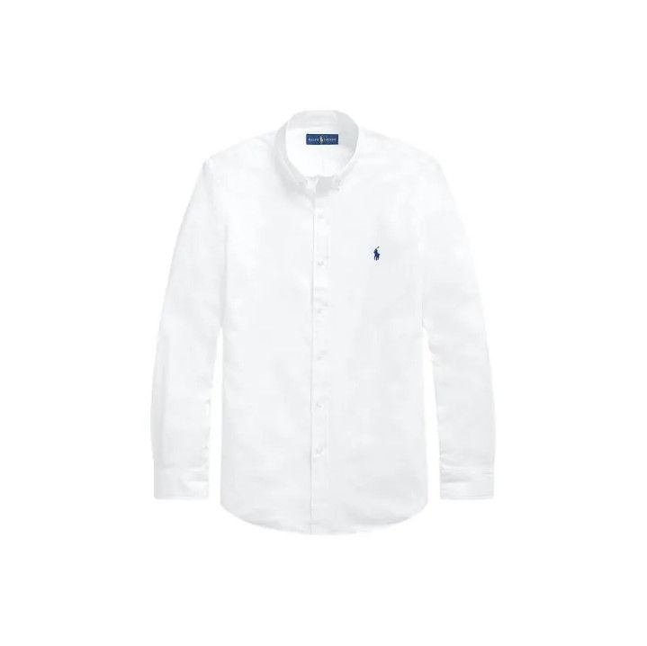 Polo Ralph Lauren Polo Ralph Lauren Solid Logo Embroidered Long-Sleeve Shirt Size US M / EU 48-50 / 2 - 1 Thumbnail