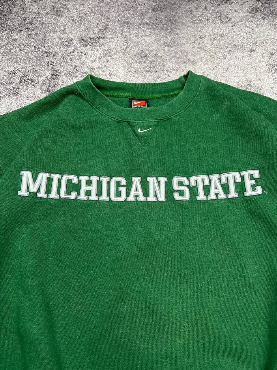 Nike Vintage Nike Michigan State Hoodie Center Swoosh Size US L / EU 52-54 / 3 - 5 Thumbnail