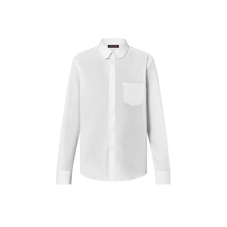 Louis Vuitton Embroidered Long-Sleeved Cotton Shirt - 41 3L Size 42S - 1 Thumbnail